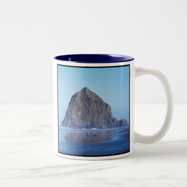 Heuschober-Felsen-Tasse Zweifarbige Tasse (Rechts)