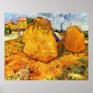 Heuschober in der Provence von Vincent van Gogh Poster