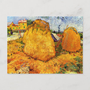 Heuschober in der Provence von Vincent van Gogh Postkarte