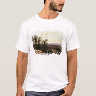 Heuschober nähern sich einem Fluss, nahe Harford, T-Shirt