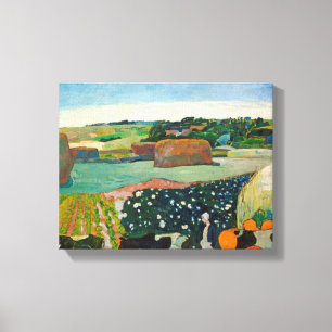 Heuschober Paul Gauguins   in Bretagne, 1890 (Öl Leinwanddruck