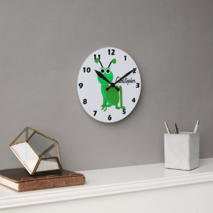 Heuschrecke Design Individuell Runde Wanduhr