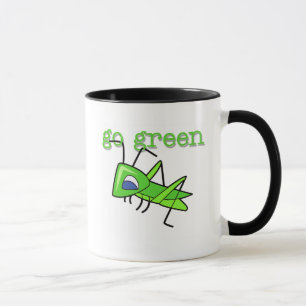 Heuschrecke gehen T - Shirts und Geschenke grüne Tasse