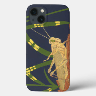 Heuschrecke im grünen Gras auf blauem Hintergrund Case-Mate iPhone Hülle