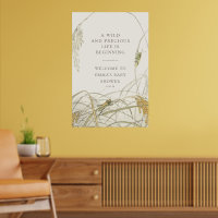 Heuschrecken-Baby-Shower-Willkommensschild