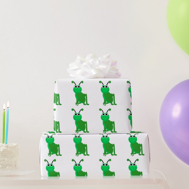Heuschrecken-Design Geschenkpapier (Partygeschenke)