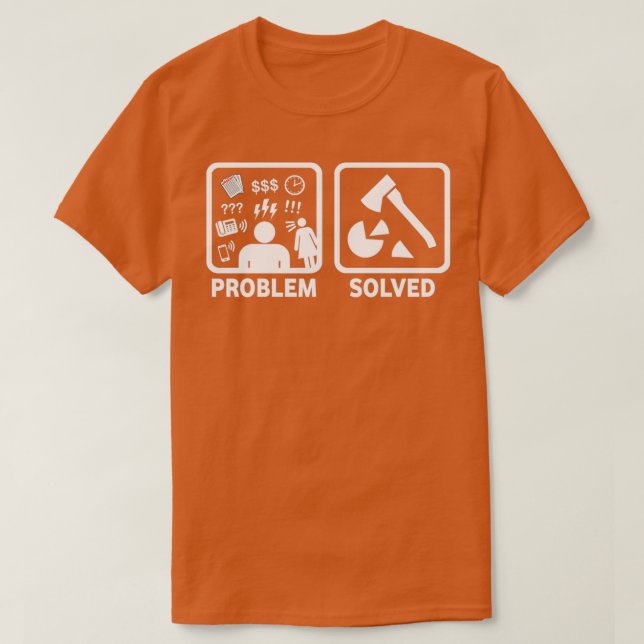 Heuschrecken Problem gelöst Shirt Classic T (Design vorne)