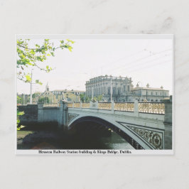 Heuston Bahnhof, Kings Bridge Dublin Postkarte