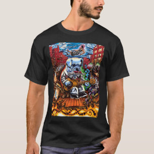 Heute Abend - blauer Hund (Front) T-Shirt