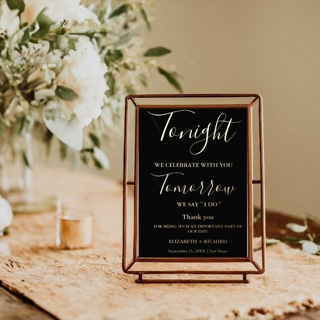 Heute Abend feiern wir das Zeichen für das Abendes Foliendrucke (Von Creator hochgeladen)