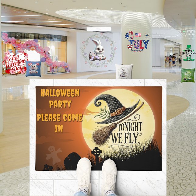 Heute Abend fliegen wir Halloween Fußmatte (Von Creator hochgeladen)