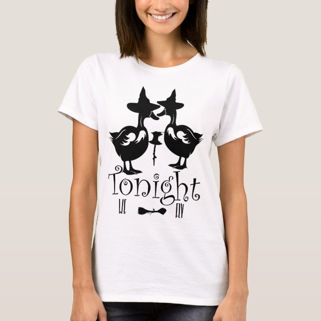 Heute Abend fliegen wir, Halloween-Gänsehaut T-Shirt (Vorderseite)