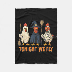 Heute Abend fliegen wir lustig Hexenhähnchen Hallo Fleecedecke