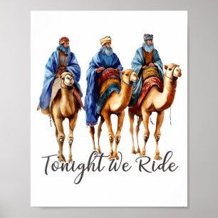 Heute Abend Reiten Wir Weihnachten, 3 Weise Männer Poster