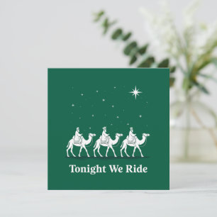 Heute Abend Reiten wir Weihnachten Christlicher Gl