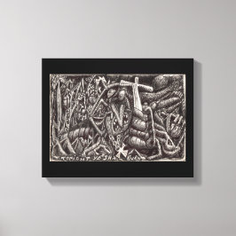 "Heute Abend sollt ihr brennen!" Leinwanddruck