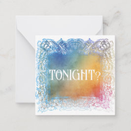 *~* HEUTE? Beziehung AP62 flache Note Card Mitteilungskarte