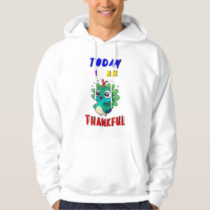 Heute bin ich dankbar für den Pfau-Erntedank im No Hoodie