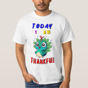 Heute bin ich dankbar für den Pfau-Erntedank im No T-Shirt