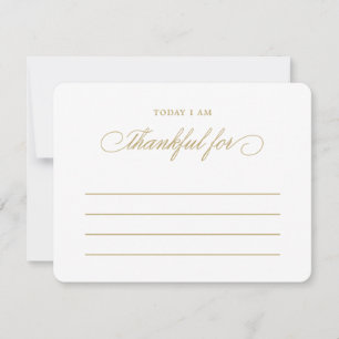 Heute bin ich dankbar für Erntedank Dinner Cards Feiertagskarte