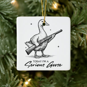 Heute bin ich ein ernster Gänsehiebhaber, der mit Keramikornament