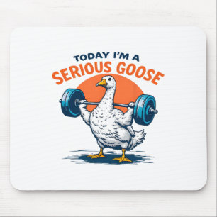 Heute bin ich ein ernstes Gänse T-Shirt Funny Body Mousepad