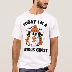 HEUTE BIN ICH EIN ERNSTHAFTER GEISTERKAFFEE-KÜRBIS T-Shirt