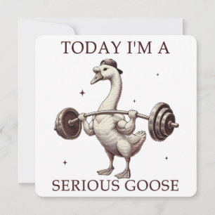Heute bin ich eine ernsthafte Gans