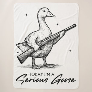 Heute bin ich eine ernsthafte Gänseliebhaber-Gans Sherpadecke