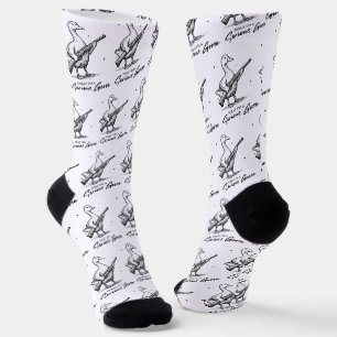 Heute bin ich eine ernsthafte Gänseliebhaber-Gans Socken