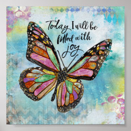 Heute bin ich mit Joy Poster ausgefüllt