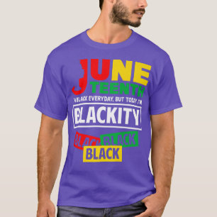 Heute bin ich schwarzer Pride Afrikanischer Amerik T-Shirt