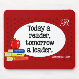 Heute ein Leser morgen ein Führer-Rot-Tupfen Mousepad