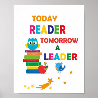 Heute ein Leser, morgen ein Leader für digitale Ku Poster
