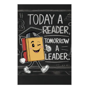 Heute ein Leser, Morgen ein Leader Poster