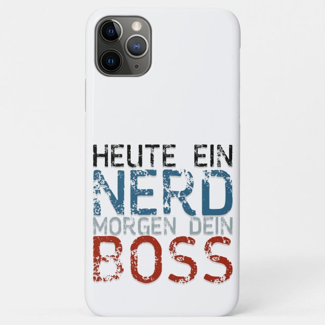 Heute ein Nerd, morgen dein Boss Case-Mate iPhone Hülle (Rückseite)