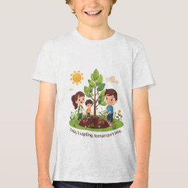 Heute ein Schössling, morgen ein Baum - Tag der Fa Tri-Blend Shirt