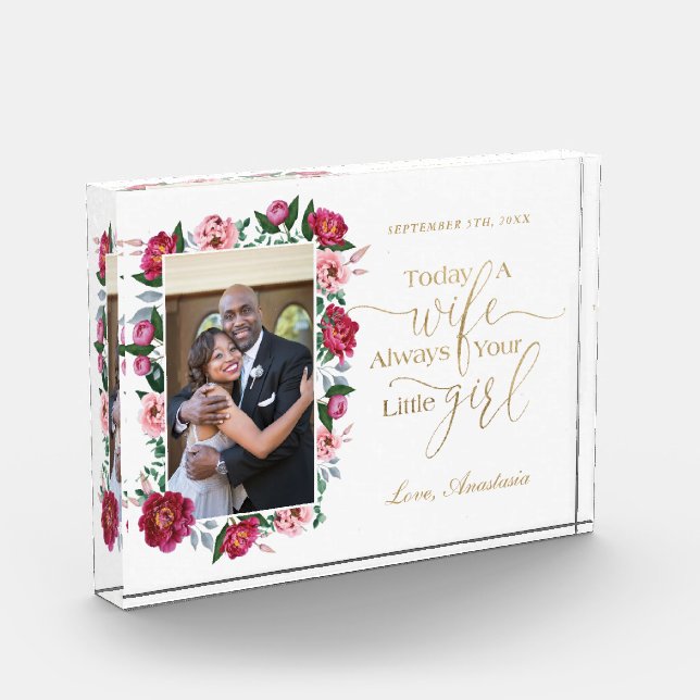 Heute eine Ehefrau, immer dein kleines Girl-Flora- Fotoblock (Links)