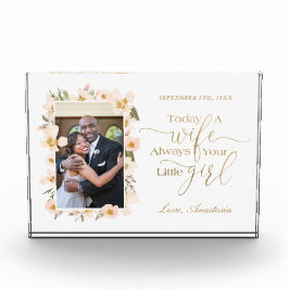 Heute eine Ehefrau, immer dein kleines Girl-Flora- Fotoblock