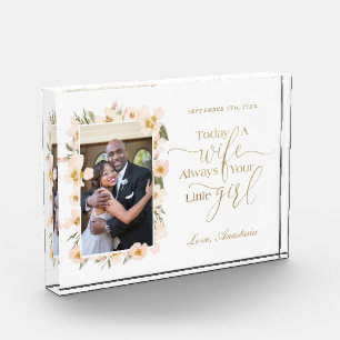 Heute eine Ehefrau, immer dein kleines Girl-Flora- Fotoblock