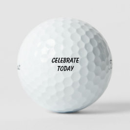 'Heute feiern' Hochzeit Geburtstag Jubiläum Golfball