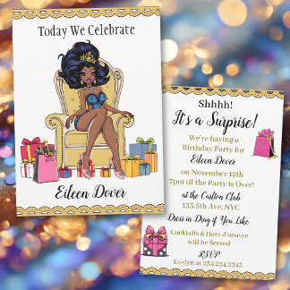 Heute feiern wir Ihren Geburtstag | Drag Queen Einladung