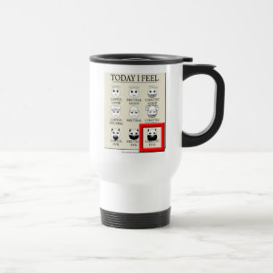 Heute glaube ich chaotischem Übel Reisebecher