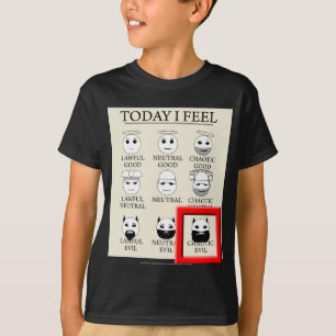 Heute glaube ich chaotischem Übel T-Shirt