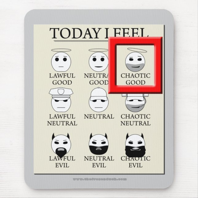 Heute glaube ich chaotisches gutes mousepad (Vorne)