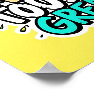 Heute großartig | Minimalistische inspirierende Wa Poster