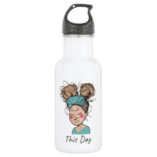 Heute   Habe eine harte Zeit Edelstahlflasche