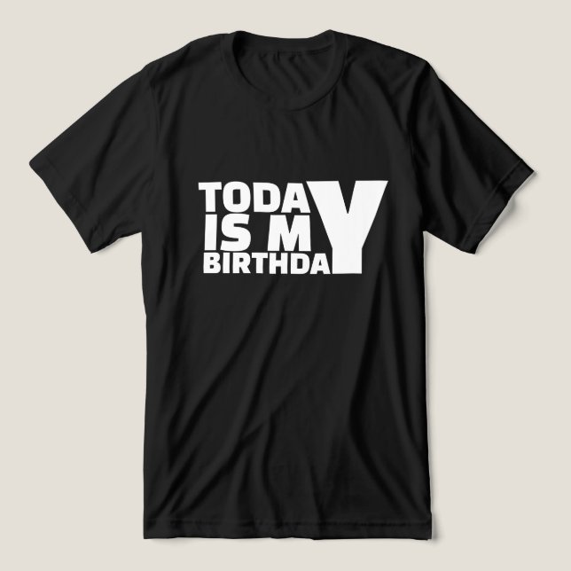 Heute habe ich Geburtstag Tri-Blend Shirt (Design Vorderseite)