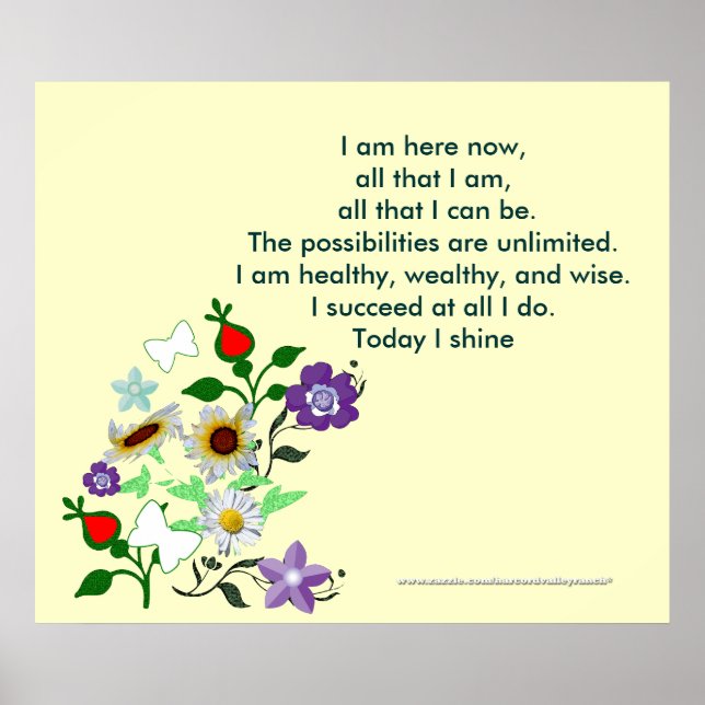 Heute habe ich Shine Poster (Vorne)