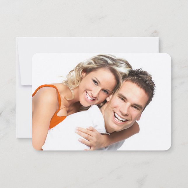 Heute heirate ich meinen Freund Wedding RSVP Karte (Rückseite)